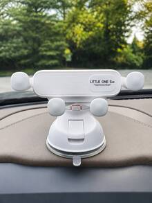 New Car Phone Holder - Dashboard Suction Cup Holder, Gravity Auto Clamping, Shock-Proof Stable, Foldable Design, Cute "Hi, I'm Baby" Text, Universal Fit, Suitable For Navigation, Ideal For Female Drivers - Upgraded Version - View 11