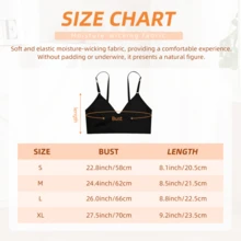 Women's No Show Seamless Bralette, Wireless V Neck Lounge Bra With Adjustable Straps, Soft Stretch Breathable Crop Innerwear For Home, Travel, Layering & Light Activity - Black - View 6