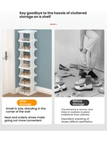 Kệ giày nhựa gấp gọn 2/7 tầng, có thể gấp lại và tháo rời, tiết kiệm không gian, phù hợp cho nhà ở, hành lang, phòng ngủ, phòng khách, ký túc xá và các nơi khác. Kệ giày xếp chồng tiết kiệm không gian này phù hợp cho lối vào phòng ngủ, có thể điều chỉnh chiều cao, dễ lắp ráp và vệ sinh. - Nhiều màu - Xem 11