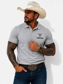 MHP Men's Texas Premium Country Pawn Polo Shirt - 灰色 - 查看 2