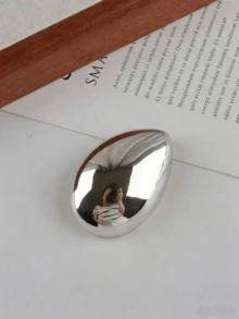 1pc/2pcs Women's Minimalist Metallic Shiny Brooch, Suitable For Dress And Jacket Waist Decoration, Fashionable High-End Accessory - Multicolor - View 10