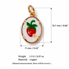 1pc DIY Colorful Summer Oil Drop Cute Animal & Plant Pendant Necklace, Fashion Pastoral Style, Dopamine Style Fashion Necklace, Stainless Steel Vacuum Plated 18k Gold, Displaying Women's Fashion Charm Item, Pendant For Jewelry Making, High-End Jewelry, Stainless Steel Accessory - Multicolor - View 19