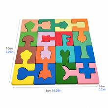 Montessori Wooden Shape Matching Puzzle, Color Sorting & Spatial Thinking Block Game, Educational Learning Toy For Kids - Multicolor - View 10