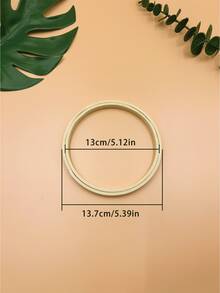 2pcs Round Double Ring Embroidery Hoops, No Metal Parts, Lightweight Embroidery Frame For Finished Embroidery Display, Wall Decor And DIY Embroidery Crafts - Double Ring - View 12