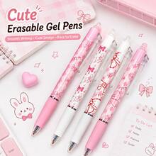 Pulpen Gel yang Dapat Dihapus Bertema Pita - Ujung Halus 0,5 mm, Tinta Biru Cepat Kering, Pulpen Ballpoint yang Dapat Ditarik dengan Penghapus Terintegrasi, Kembali ke Sekolah, Hari Pertama Sekolah - MultiWarna - View 3