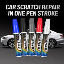 1 pièce Stylo de retouche de peinture de réparation de rayures de voiture multicolore, éliminateur de rayures à séchage rapide, réparation des défauts de surface de peinture, couverture des tourbillons et de l'usure, restauration de la couleur, revêtement anti-décoloration, convient aux voitures, SUV, camions, motos, outil de beauté automobile - Multicolore - Voir 5