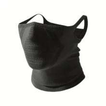 1pc Unisex Vintage Half-Face Earloop Neck Gaiter Mask, Breathable Geometric Pattern, Suitable For Outdoor Activities, Cycling, Hiking, Running, Skiing, Cosplay And More - Multicolor - View 7