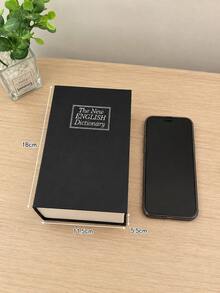 Caja fuerte con forma de libro 2 en 1/Contraseña, Hucha para adolescentes, Caja de almacenamiento oculta, Cerradura con llave, Decorativa y de almacenamiento oculto, Diseño de libro creativo, Almacenamiento y colección multifuncional, Adecuado para regalo de cumpleaños de niños y niñas adolescentes - Multicolor - Ver 6