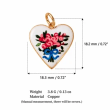 1pc DIY Colorful Summer Oil Drop Cute Animal & Plant Pendant Necklace, Fashion Pastoral Style, Dopamine Style Fashion Necklace, Stainless Steel Vacuum Plated 18k Gold, Displaying Women's Fashion Charm Item, Pendant For Jewelry Making, High-End Jewelry, Stainless Steel Accessory - Multicolor - View 17