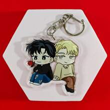Roses And Champagne Korean Manhwa Acrylic Keychain Series Cute Cartoon Keyring Bag Suitcase Accessory Phone Pendant Car Ornament. - Multicolor - View 15