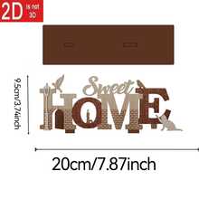 1個木製HOME字母裝飾品 創意心形鳥類家居裝飾手工藝品 耐用木材 手工外觀 裝飾飾品 適用於辦公室、客廳、臥室裝飾 適合朋友與家人的節日派對禮物 - 1PC - 查看 7