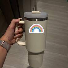 Rainbow , With A Touch Of Black Humor And Rebellious Vibe, Waterproof Vinyl Stickers - Durable Smooth Surface, Self-Adhesive Bumper Stickers, Suitable For Cars, Windows, Laptops, Trucks, Water Bottles - Multi-Functional Durable Design, Car Stickers - Vinyl - View 4