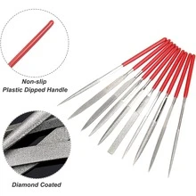 5pcs/10pcs Diamond Mini Needle File Set Portable Tools Ceramic Craft Woodworking Files Jewelry Polishing Carving Small Files - Style a - View 6