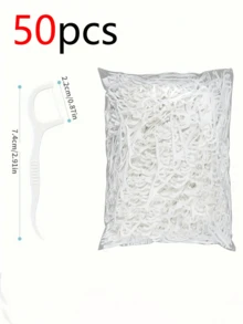 Pacote Combo de Fio Dental 500/300/100/50/5 Peças, Fio Dental de Limpeza Profunda, Cuidados Orais Adequados, Fio Dental Descartável e Portátil, Essencial para Viagens e Uso Diário, Ferramenta de Limpeza de Dentes, Escova de Dentes de Viagem, Acessórios Odontológicos - Multicolorido - Visão 11