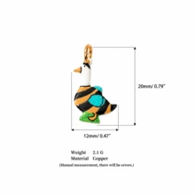 1pc DIY Colorful Summer Oil Drop Cute Animal & Plant Pendant Necklace, Fashion Pastoral Style, Dopamine Style Fashion Necklace, Stainless Steel Vacuum Plated 18k Gold, Displaying Women's Fashion Charm Item, Pendant For Jewelry Making, High-End Jewelry, Stainless Steel Accessory - Multicolor - View 26