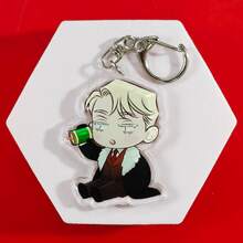 Roses And Champagne Korean Manhwa Acrylic Keychain Series Cute Cartoon Keyring Bag Suitcase Accessory Phone Pendant Car Ornament. - Multicolor - View 7