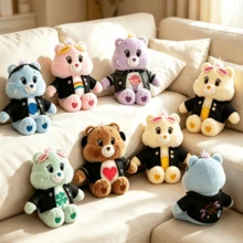 Boneka Plush Care Bears Lucu 33cm Boneka Beruang Lari yang Bisa Dipeluk Hewan Boneka Kain Lembut Teman yang Menenangkan Dekorasi Rumah Lembut Hadiah - MultiWarna - View 6