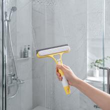 1/2-Piece 3-In-1 Window Cleaner With Integrated Sprayer, Silicone Squeegee And Absorbent Sponge, Cleans Windows, Mirrors And Shower Screens Without Water Marks, Available In White, Blue And Yellow, Multifunctional Household Cleaning Tool - Yellow - View 5