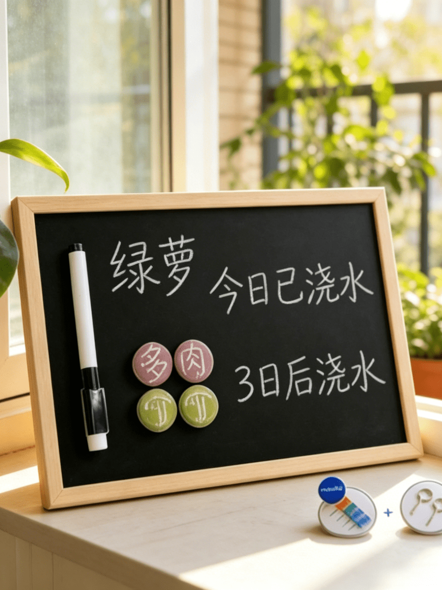 1pc Magnetic Wooden Framed Memo Board, Dual-Purpose For Desktop Placement And Wall Mounting. Comes With 4 Colorful Magnetic Stickers And Markers, Erasable Message Board, Suitable For Apartments, Kitchens, Studies And Offices