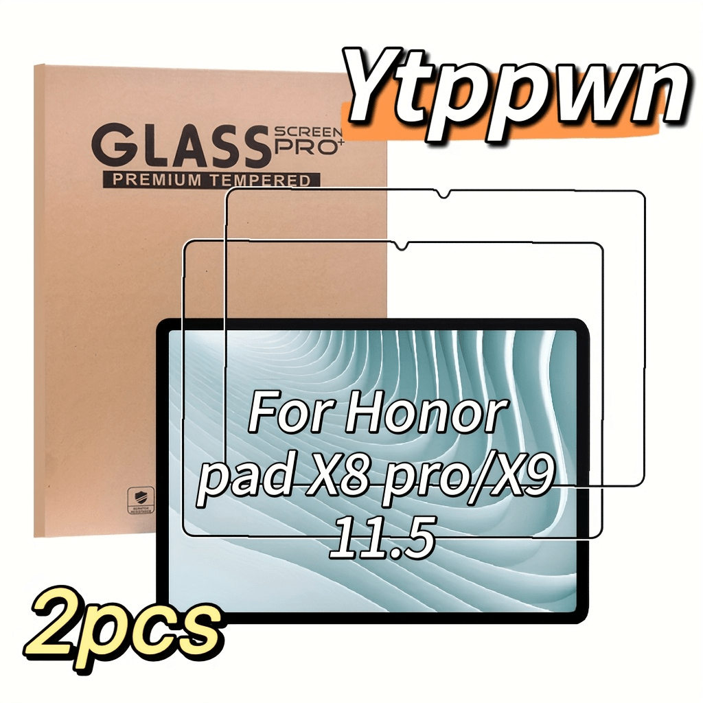 2pcs 11.5 Inch Tempered Glass Screen Protector For Honor Pad X8 Pro/ Honor Pad X9, High Definition Transparent Anti-Scratch, Anti-Fingerprint, High Definition Protection Film, Premium Tempered Glass Film, Anti-Fingerprint Film, Smooth Surface Film, Durable Screen Protector, Anti-Scratch Glass, Screen Protector, Tablet Protector,