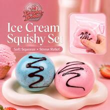 Ice Cream Squishy Stress Toy Set, Soft Squishy Squeeze Toy For Adults Women, Dessert Ball Mood Soothing Emotional Release Fidget Toy, Birthday Gift, Stress Relief Gift, Fun Gift - Multicolor - View 2