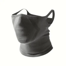1pc Unisex Vintage Half-Face Earloop Neck Gaiter Mask, Breathable Geometric Pattern, Suitable For Outdoor Activities, Cycling, Hiking, Running, Skiing, Cosplay And More - Multicolor - View 8