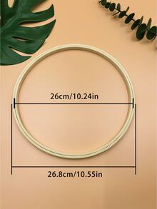 2pcs Round Double Ring Embroidery Hoops, No Metal Parts, Lightweight Embroidery Frame For Finished Embroidery Display, Wall Decor And DIY Embroidery Crafts - Double Ring - View 13