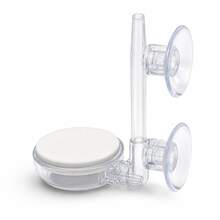 Aquarium Luftstein Blasen Disc Set, leiser Nano Sauerstoff Diffusor mit Steuerventil, feiner Bubbler für Fischbecken, Pflanzen Aquarium und Hydroponik, robuste Belüftung in 35mm 60mm 100mm Größen mit - 100 mm - Übersicht 2