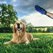 Multifunctional Pet Bathing Shower Glove, Massage Comb With Retractable Water Hose And Multi-Interface Connector, Rinse And Groom Simultaneously, Suitable For Cats And Dogs, Home And Outdoor Cleaning And Grooming - Random Color - View 2