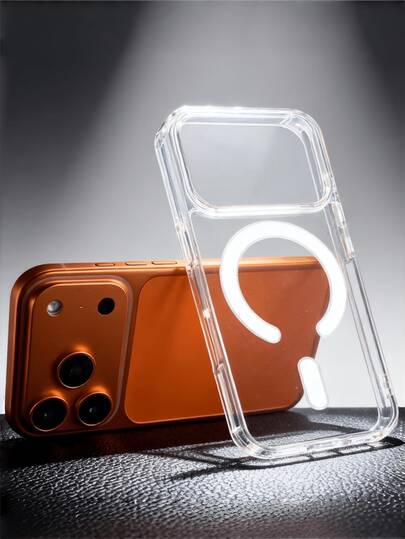 New Transparent Magnetic Wireless Charging Phone Case Compatible With IPhone 17 Pro Max Air 16 15 14 13 Plus 12 11 Pro Max Luxury Shockproof Clear Hard Back Cover Iphone17 Pro Max Case Iphone17 Pro Case Iphone17 Case Iphone16 Case CteGlodrix