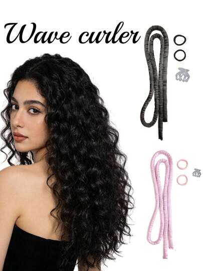 4pcs Women's Heatless Hair Curler Set - Overnight, Heatless DIY Wave And Styling Tool, For Beautiful Curls, Hair Curler, Heatless Curls, Curling Machine, Salon Beauty Supplies And Accessories, Back To School Travel Vacation Essentials, Women's Hair Accessories, Hair Curler, Hair, Accessories, Hair Care Products, Hair Styling Tools, Hair Care Supplies, Hair Care, Hairstylist, Hair Accessories, Hair Equipment, Heatless Waves, Travel Essentials, Hairstyle, Hair Care