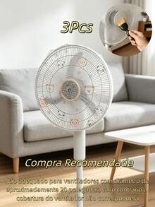 5入/組中型通用電風扇防塵罩，拋棄式防塵罩，家用電風扇保護罩，適用於直徑10-15英吋電風扇，安裝與拆卸方便，適用於臥室、客廳、學校、辦公室、教室，隨機款式出貨，家用電風扇配件 - 風扇防塵罩 - 查看 15