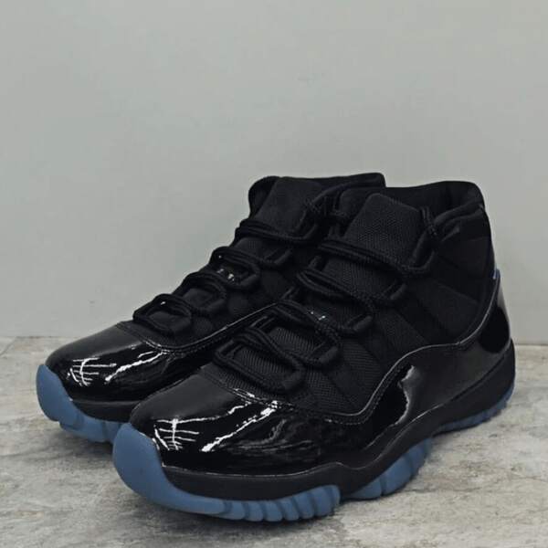 AJor 11 Retro "GAMMA" Blue Comfortable And Versatile Gamma Blue High-Top Retro Basketball Shoes Unisex Black And Blue