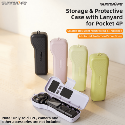 Protective Hard Shell For Osmo Pocket4 Pro Flip, Gimbal, Screen And Lens Protection, Perfect For Vacation Travel And Outdoor Sports, Integrated Storage | Full Protection | High Aesthetic Design | Free Wrist Strap | Compact And Portable Design