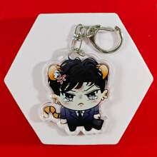 Roses And Champagne Korean Manhwa Acrylic Keychain Series Cute Cartoon Keyring Bag Suitcase Accessory Phone Pendant Car Ornament. - Multicolor - View 14