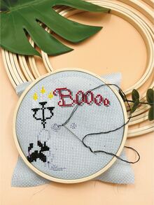 2pcs Round Double Ring Embroidery Hoops, No Metal Parts, Lightweight Embroidery Frame For Finished Embroidery Display, Wall Decor And DIY Embroidery Crafts - Double Ring - View 1