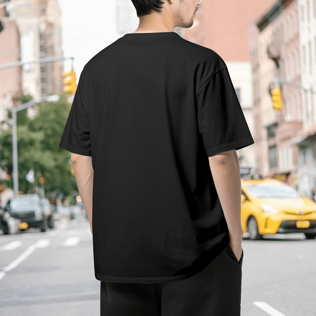 Men's T-Shirt With "Pair Up" Typographic Print - Urban Minimalist Style - 黑色 - 查看 5