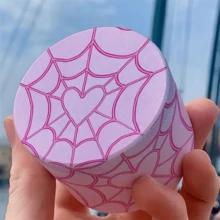 Sweet & Cool Peach Pink Heart-Shaped Spider Web Pattern Grinder, 4-Layer Metal Gear Grinder, Evenly Crushing! Portable Smoking Accessory! Suitable For Hand-Rolled Smokers! Holiday Gift! Valentine's Day Gift! - View 7