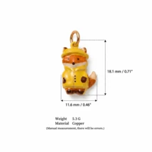 1pc DIY Colorful Summer Oil Drop Cute Animal & Plant Pendant Necklace, Fashion Pastoral Style, Dopamine Style Fashion Necklace, Stainless Steel Vacuum Plated 18k Gold, Displaying Women's Fashion Charm Item, Pendant For Jewelry Making, High-End Jewelry, Stainless Steel Accessory - Multicolor - View 31