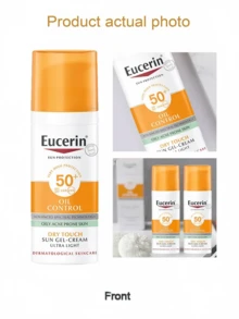 Eucerin 控油清爽防曬乳 SPF50+，敏感肌臉部與身體 UV 防護，50ml - 50ml - 查看 9