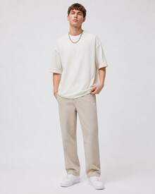 Nike Jordan Flight Essentials Oversize AIR Pullover Solid Color Comfortable Short-Sleeve T-Shirt For Men - 米白色 - 查看 9