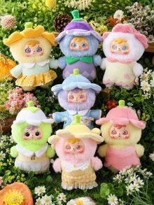 Authentic BEAUTY AN OPTIMEL Samuel Blind Box Series Flower Shadow Flowing Light Doll Blind Box, 6 Regular Styles + 1 Hidden Style, Flower Fairy Design, Movable Eyes Collectible Figurine Pendant, Birthday Holiday Gift For Girls Students [Non-Plush Filled] - Multicolor - View 1