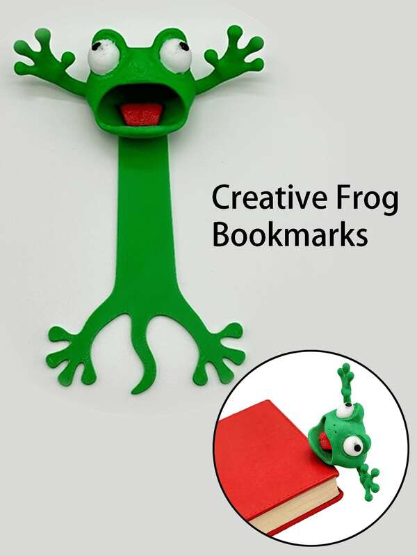 Komik Tembel Kurbağa Kitap Ayracı (3D Baskı), Yaratıcı Kitap Ayracı, Karikatür Kurbağa Şeklinde Okuma Klipsi, Asimetrik Kitap Ayracı, Okul, Ofis ve Ev Kullanımına Uygun, Aile, Arkadaşlar ve Öğretmenler İçin Harika Hediye, Okumaya Eğlence Katan Okula Dönüş Sezonu Temel Ürünü