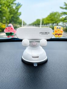 New Car Phone Holder - Dashboard Suction Cup Holder, Gravity Auto Clamping, Shock-Proof Stable, Foldable Design, Cute "Hi, I'm Baby" Text, Universal Fit, Suitable For Navigation, Ideal For Female Drivers - Upgraded Version - View 9