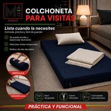 Single Mattress 190x60x10 - Navy Blue - View 6