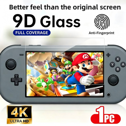 Switch/Switch OLED/New Switch 2(2025)/Switch Lite Konsol Tam Kapsamlı Temperli Cam Ekran Koruyucu, Çizilme Karşıtı, Düşmeye Karşı Dayanıklı, Parmak İzi Tutmaz, Kolay Kurulum, Yüksek Çözünürlüklü, Yumuşak, Toz Geçirmez, Baloncuğu Önleyen