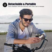 1pc Upgraded 360° Rotatable Bicycle And Motorcycle Phone Holder, Bicycle Navigation-Free System, Motorcycle Mounting Bracket, Height Adjustable Mounting Clamp And Detachable Design, Suitable For All Smartphones, Easy Installation - Black - View 7