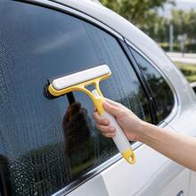 1/2-Piece 3-In-1 Window Cleaner With Integrated Sprayer, Silicone Squeegee And Absorbent Sponge, Cleans Windows, Mirrors And Shower Screens Without Water Marks, Available In White, Blue And Yellow, Multifunctional Household Cleaning Tool - 藍色 - 查看 7