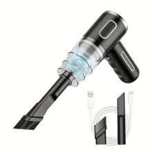 SOKANY Penyedot Debu Genggam Nirkabel Portabel, Sekali Hisap untuk Remah Makanan Ringan/Bulu Hewan Peliharaan, Dilengkapi dengan Pengumpul Debu dan Filter yang Dapat Dicuci. Baterai Lithium Kapasitas Besar (2000mAh) yang Dapat Diisi Ulang Melalui USB, Cocok untuk Mobil/Kantor/Rumah. - Tanpa kabel - View 10