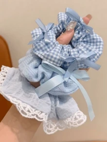 3pcs Women's Ball Hair Ties, Fresh Style Oversized Floral Fairy Elegant Hair Scrunchies, Back To School - Multicolor - View 2
